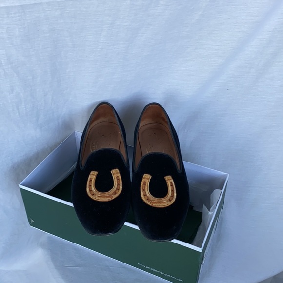 Horseshoe Embroidered Velvet Slipper 9.5US - Picture 6 of 13